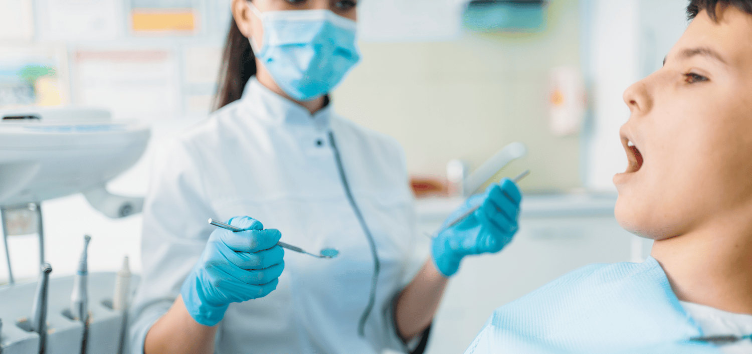 dentist in Truganina, Melbourne with child patient