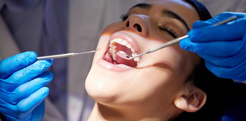 Dental examination with a dentist checking a patient’s teeth in Tarneit